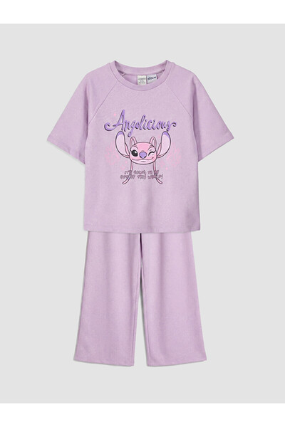 LC Waikiki Angel Printed Glitter Girls' Set