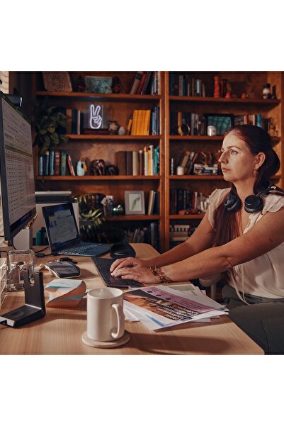 HP POLY Voyager Focus 2 Certificat Microsoft Teams Căști USB-C-C + Adaptor US...