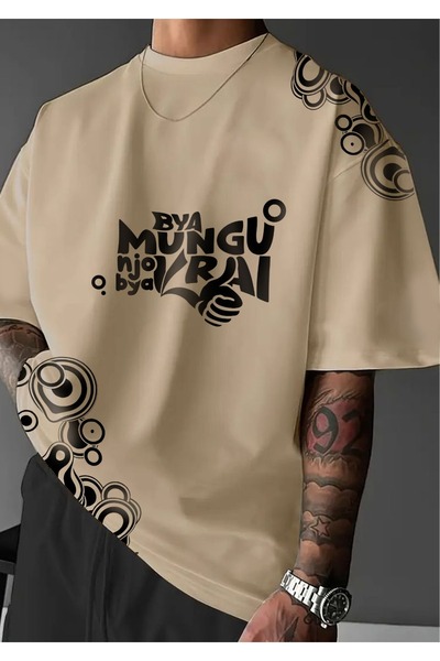 Luliana Printed premium quality washed street style oversize t-shirt