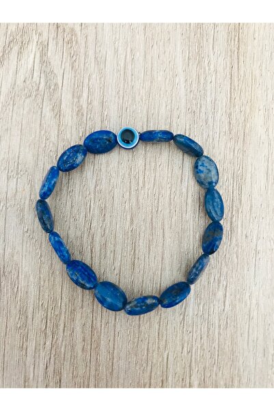 MK tasarım Genuine Lapis Lazuli Stone Bracelet Mk.300.6