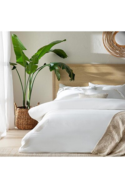 Chakra Elınor Bamboo King Size Duvet Cover Set 230X220 cm Ecru