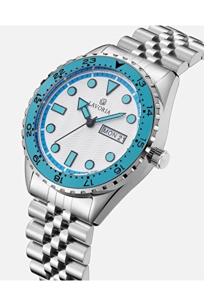 LAVORIA Men's Watch with Luxury Steel Strap