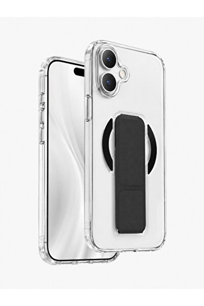 Deppo Trend iPhone 17 Uyumlu Manyetik Magsafe Sararmaz Kılıf Katlanabilir Sta...