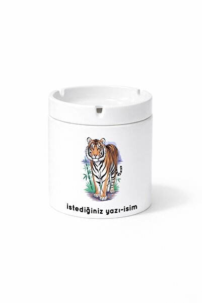 Kirbi Reklam Animal Bengal Tiger Double Sided Printed Ash Tray Ashtray Gift