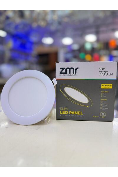 ZMR İkili Paket 9W Beyaz Kasa Slim Panel Armatür (Gün ışığı 3000K )