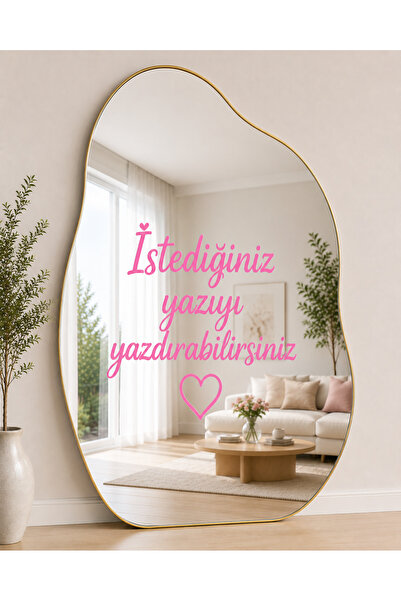 AlpiLeo Kişiye Özel Ayna Yazısı Sticker | İstenilen Yazı Yazılır | Cam Duvar ...