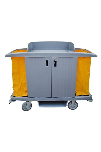 Trolli Hotel Serving Cart Multifunction Utility Trolley Hotel Housekeeping Ca...