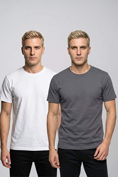 fevien Advantageous 2-pack: men's basic t-shirt set