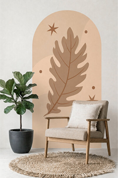 Renkli Çıktı Boho Oval Dekoratif Duvar Sticker
