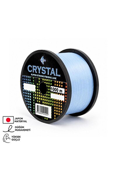 CYRSTAL 1000 MT Bobin Misina - Crystal - Mavi - Ekstra Güçlü - 0,25 MM