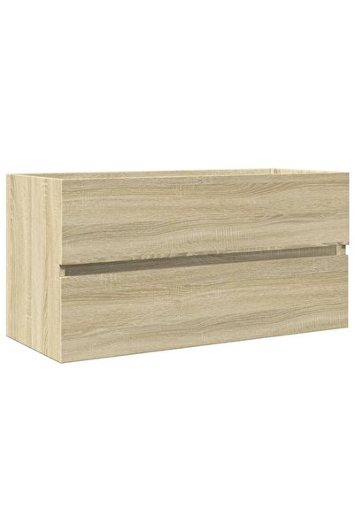 vidaxl Dulap de chiuvetă, stejar sonoma, 90x38,5x45 cm, PAL