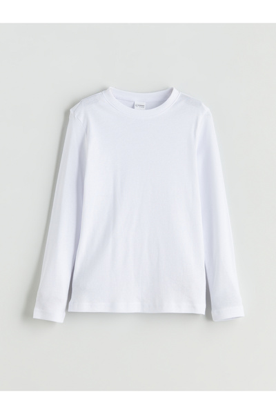 LC Waikiki Tricou de corp pentru băieți cu guler rotund și mânecă lungă
