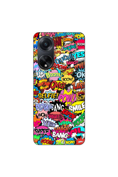 OEM Husa compatibila cu Oppo A98 5G Silicon Gel Tpu Model Pop Art Pow Wow Boom