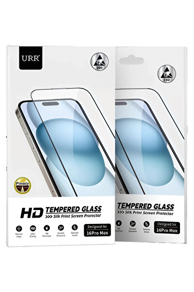 Fuchsia Urr iPhone 16E 2.5D Antidust Hd Privacy Glass Screen Protector - Black