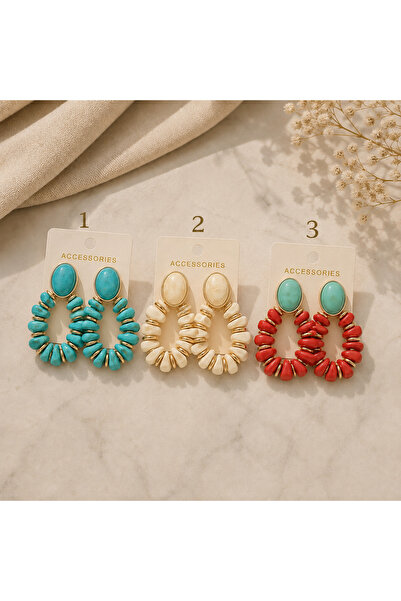ADELYA CONCEPT Aegean Sparkle Bohemian Hoop Earrings