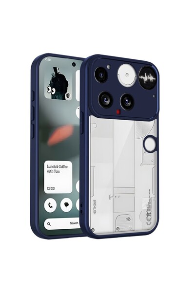 sscase Color Frame Διάφανη Σκληρή Θήκη Blue (Nothing Phone (3))