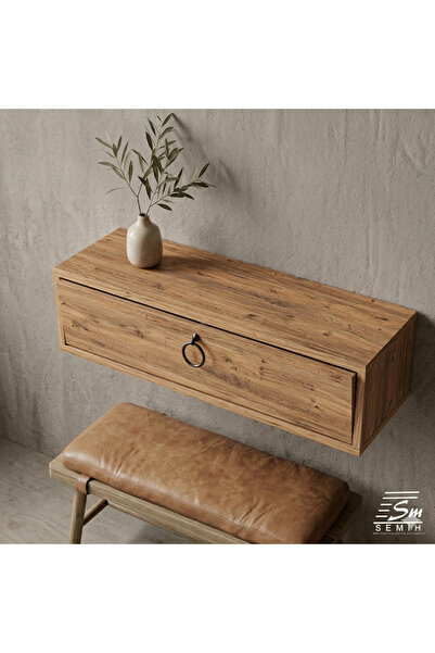 SEMİH MOBİLYA Atlantik Çok Amaçlı Duvara Monte Modern MDF Dresuar , Makyaj Ma...