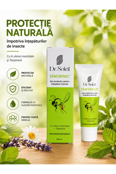 Dr. Soleil Gel protectiv cu 6 uleiuri esențiale Țânțărici, 50 ml,