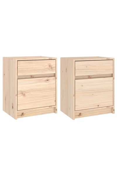vidaxl Noptiere, 2 buc., 40x31x50 cm, lemn masiv de pin