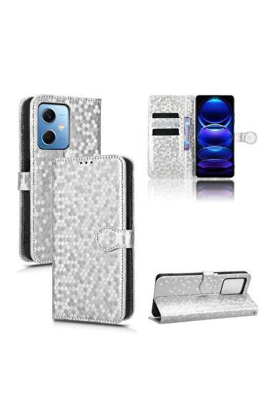 sscase Honeycomb Θήκη Πορτοφόλι Silver (Xiaomi Redmi Note 12 5G/Poco X5 5G)