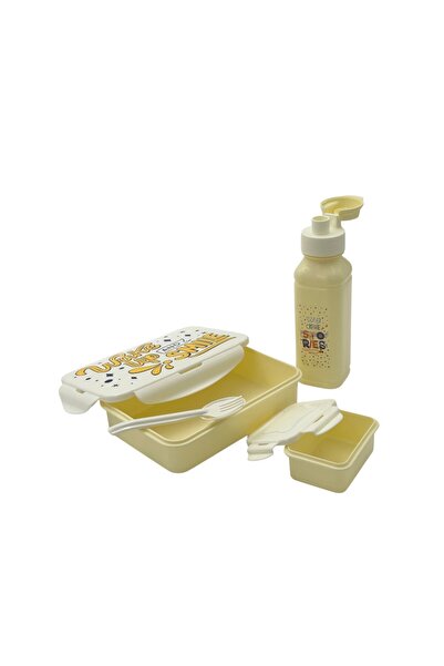 B&D Lunch Box & Water Bottle Set – Modern Portable Meal Storage & Hydration S...