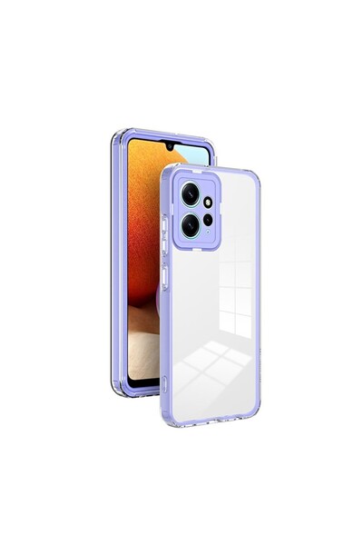 sscase Color Frame Διάφανη Θήκη Σιλικόνης Purple (Xiaomi Redmi Note 12 4G)