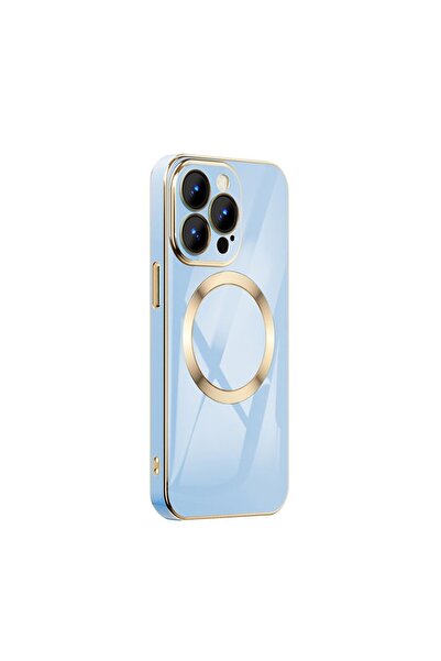 sscase Gold Plated Magsafe Θήκη Σιλικόνης Blue (Apple iPhone 14 Pro Max)