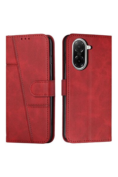 sscase Stitching Θήκη Πορτοφόλι Red (Xiaomi Redmi A5 4G/Poco C71 4G)