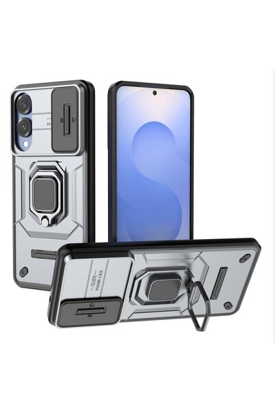 sscase Sliding Camshield Σκληρή Θήκη με Δαχτυλίδι Grey (Samsung Galaxy S25 Ed...