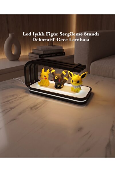 3DcraftTr 3D craftTr Modern LED Işıklı Figür Sergileme Standı & Dekoratif Gec...
