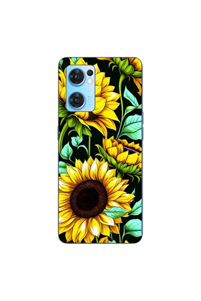 OEM Husa compatibila cu Oppo Reno7 5G Silicon Gel Tpu Model Floarea Soarelui AI