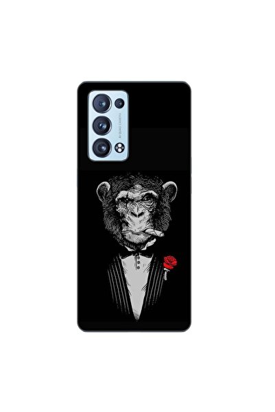 OEM Husa compatibila cu Oppo Reno6 Pro 5G Silicon Gel Tpu Model Cigar Monkey
