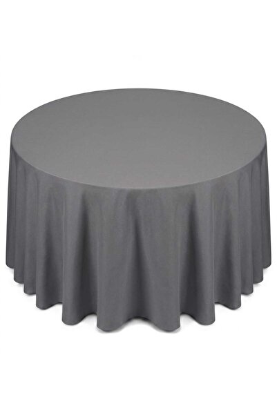 hobizer tekstil Velvet Textured Round Giant Tablecloth 280X280 cm