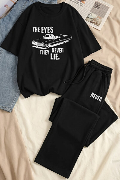EFFRENATU Unisex Oversize Printed T-Shirt & Wide-Leg Sweatpants Set – Relaxed...