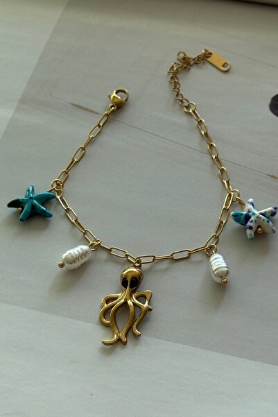 Trendy Butik Steel Starfish, Octopus Model Bracelet