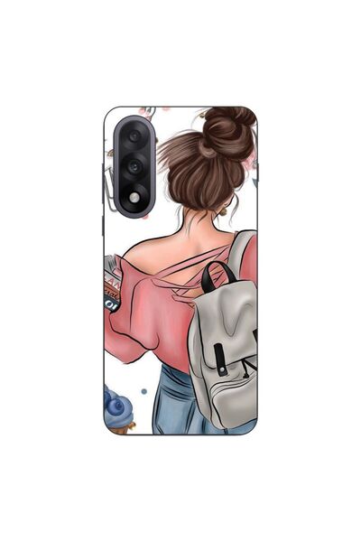 OEM Husa compatibila cu OnePlus Nord 5 Silicon Gel Tpu Model Girl Fashion School