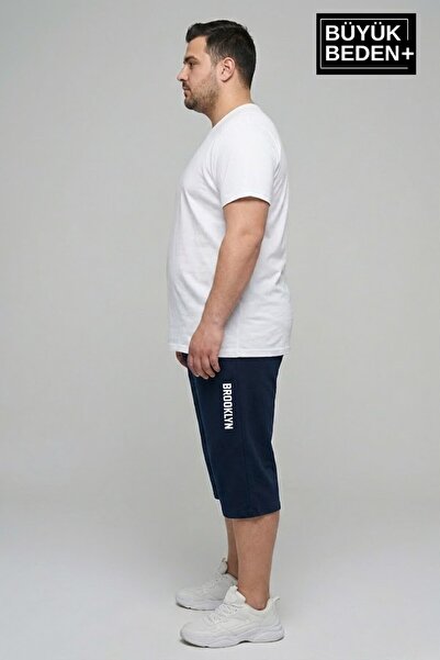Superlife Big Size Men's Capri Shorts Brooklyn Printed Comfortable Fit 3Xl-6X...