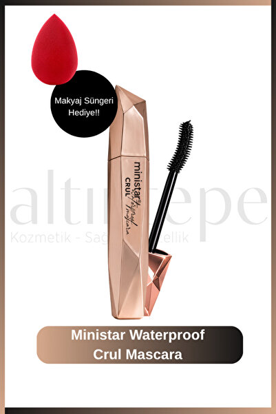 Altıntepeshop Ministar Waterproof Crul Mascara