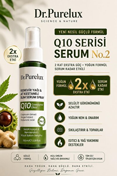 Dr.Purelux Q10 Coenzyme & At Kestanesi Etkili , Sıkılaştırıcı, Toparlayıcı & ...
