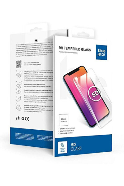 Other Blue Star 5D 0.3mm Πλήρης Κόλλα Πλήρης Κάλυψη Σκληρυμένο Γυαλί Μαύρο (S...