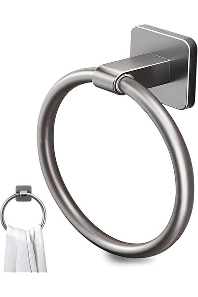 The Bros No Drill Hand Towel Holder, Self Adhesive Rustproof Space Aluminum R...