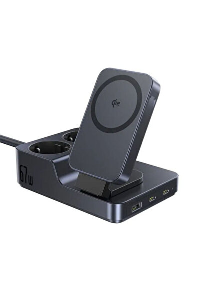 Baseus Βάση Φόρτισης με Θύρα USB-A και 2 Θύρες USB-C 67W Κοσμικό Μαύρο (Nomos...