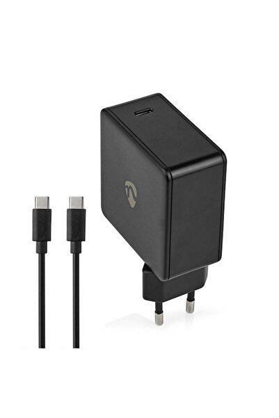Nedis Φορτιστής Κινητού Τηλεφώνου με Θύρα USB-C και Καλώδιο USB-C, 65W Power ...