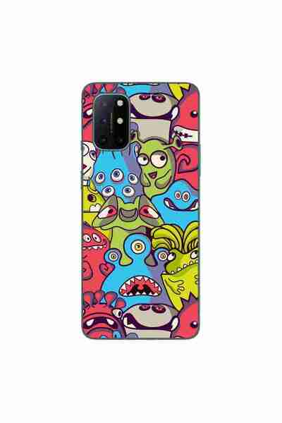 OEM Husa compatibila cu OnePlus 8T Silicon Gel Tpu Model Squishi Monsters