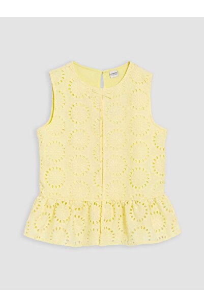 LC Waikiki LCW Kids Bisiklet Yaka Fırfırlı Kız Çocuk Bluz