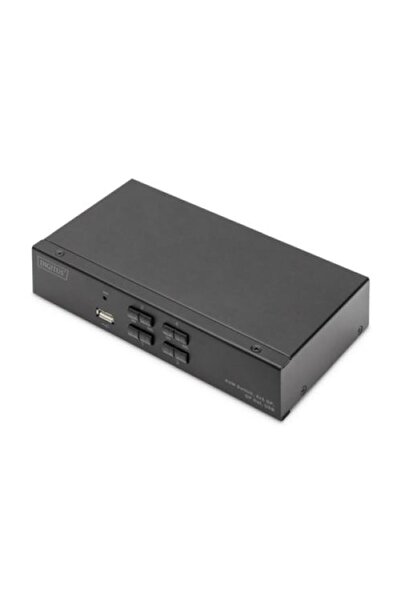 Digitus KVM суич, пластмасов, 4x1, черен