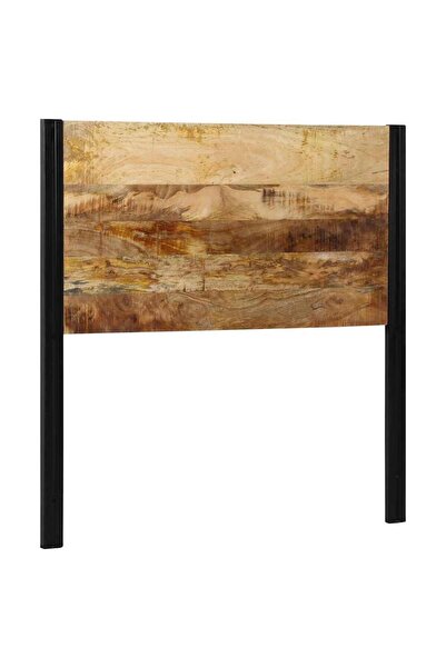 vidaxl Bedside table 100 cm solid mango wood and iron