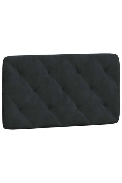 vidaxl Headboard Pillow , black, 90 cm, Velvet