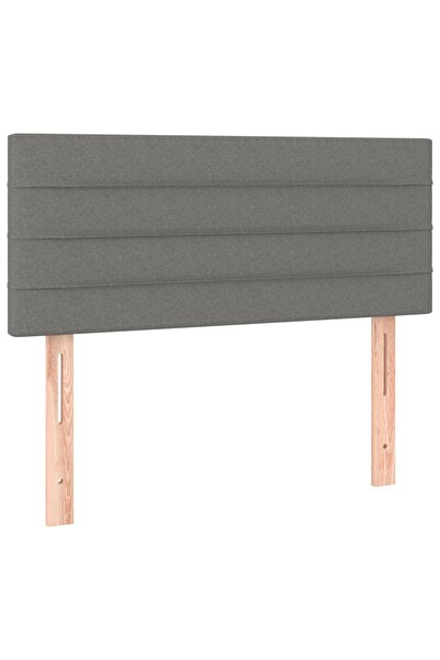 vidaxl Headboard, dark grey, 80x5x78/88 cm, textile