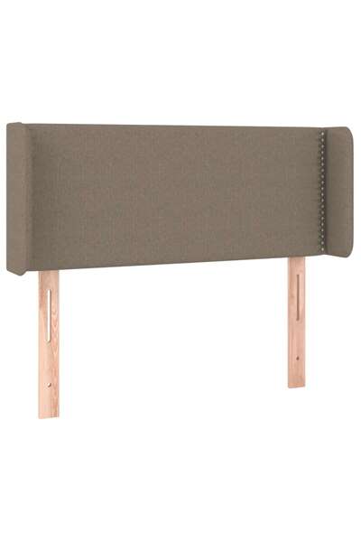 vidaxl Headboard with taupe grey wings 93x16x78/88 cm textile